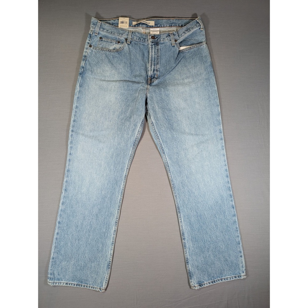 Gap Mens Standard Fit Straight Leg Jeans Light Wash Blue 100% Cotton 38x32 NWT